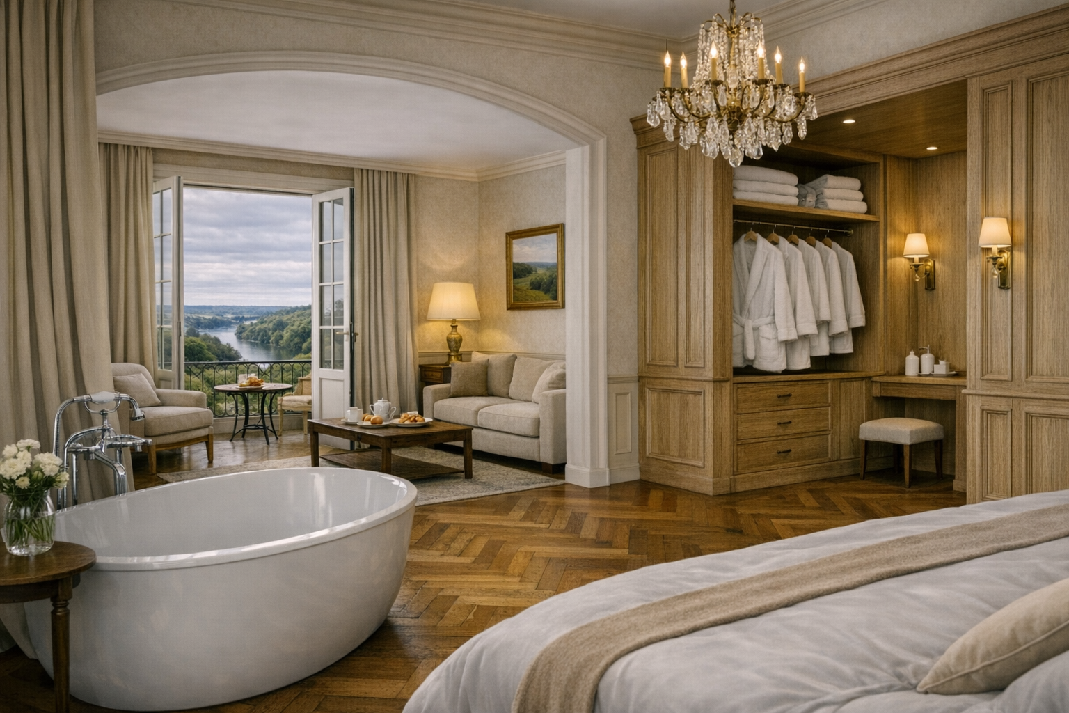 Suite Jardin — terrasse privée sur le parc